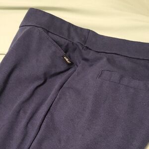 Chic Navy Straight Leg Pants with High-Quality Fabric